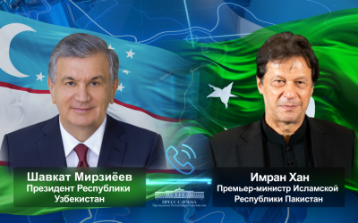 Лидеры Узбекистана и Пакистана обсудили вопросы расширения взаимовыгодного сотрудничества