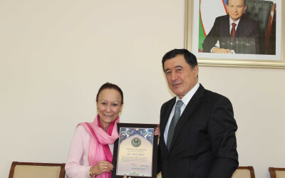 О встрече с председателем Британо-Узбекского Общества