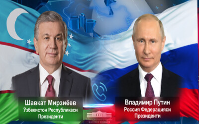 Vladimir Putin Shavkat Mirziyoyevni tug‘ilgan kuni bilan muborakbod etdi Vladimir Putin Shavkat Mirziyoyevni tug‘ilgan kuni bilan muborakbod etdi