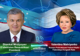 Президент Узбекистана провел телефонный разговор с Валентиной Матвиенко