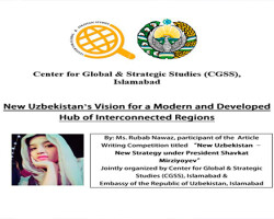 New Uzbekistan’s Vision for a Modern & Developed Hub of Interconnected Regions New Uzbekistan’s Vision for a Modern & Developed Hub of Interconnected Regions
