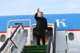 President returns to Tashkent