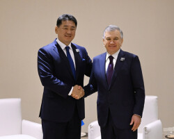 O‘zbekiston va Mo‘g‘uliston Prezidentlari o‘zaro manfaatli hamkorlikni chuqurlashtirish borasidagi navbatdagi qadamlarni kelishib oldilar O‘zbekiston va Mo‘g‘uliston Prezidentlari o‘zaro manfaatli hamkorlikni chuqurlashtirish borasidagi navbatdagi qadamlarni kelishib oldilar