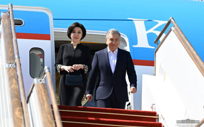 Президент Узбекистана прибыл в город Физули