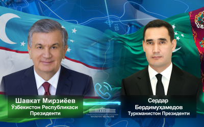 Президент Узбекистана обсудил с Президентом Туркменистана актуальные вопросы развития практического сотрудничества Президент Узбекистана обсудил с Президентом Туркменистана актуальные вопросы развития практического сотрудничества