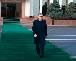 President departs for Kashkadarya