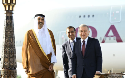 Эмир Государства Катар прибыл в город Самарканд