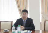 Meeting with director of the Silk Road Economic Development Research Center
