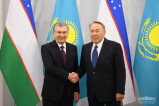 Shavkat Mirziyoyev meets with Nursultan Nazarbayev