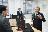 Президент посетил Центр обработки данных Государственного налогового комитета