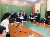  Round table at the Westminster International University in Tashkent