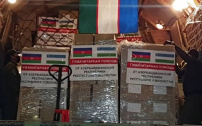 Озарбайжон Ўзбекистон халқига гуманитар ёрдам жўнатди Озарбайжон Ўзбекистон халқига гуманитар ёрдам жўнатди