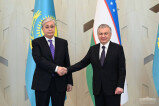 Состоялась торжественная церемония официальной встречи Президента Казахстана