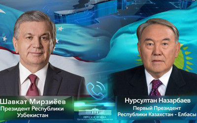 Состоялся телефонный разговор Президента Узбекистана с Первым Президентом Казахстана