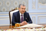 President of Uzbekistan meets with the Russian delegation