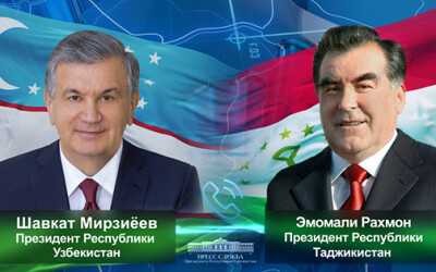 President of Tajikistan congratulates the President of Uzbekistan on the victory in the elections