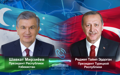 O‘zbekiston va Turkiya yetakchilari ikki tomonlama kun tartibidagi dolzarb masalalarni muhokama qildilar O‘zbekiston va Turkiya yetakchilari ikki tomonlama kun tartibidagi dolzarb masalalarni muhokama qildilar
