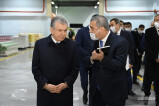 President visits a new textile company